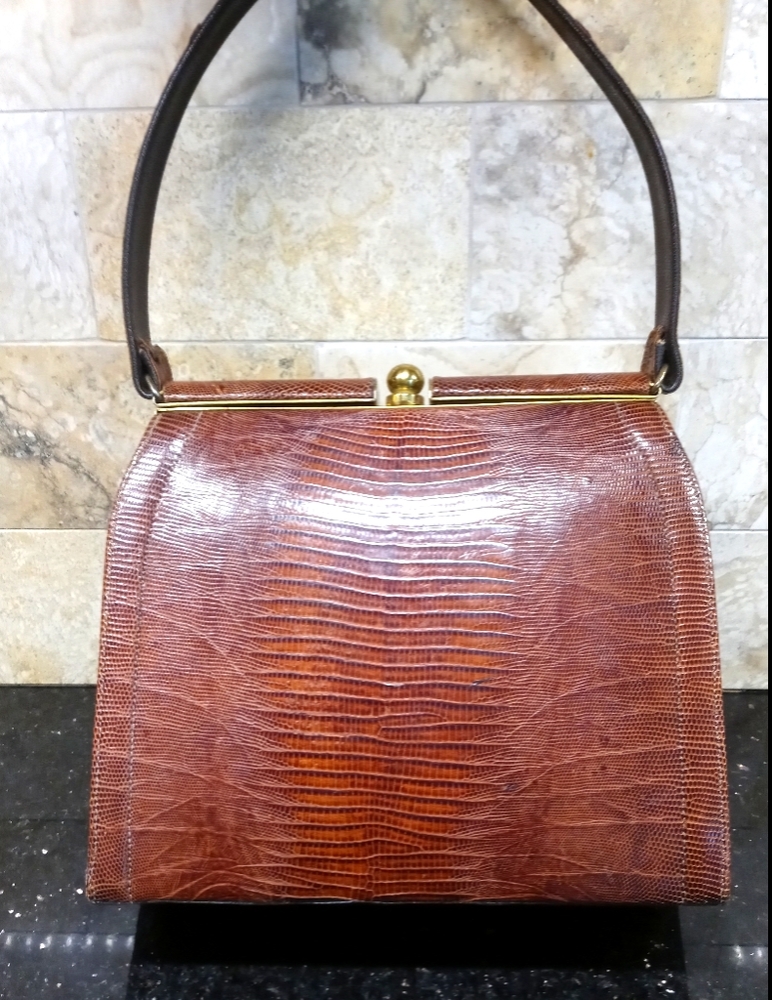 Genuine Tegu Lizard handbag